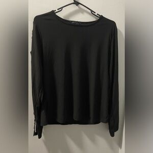 A love story Black Long Sleeve Top